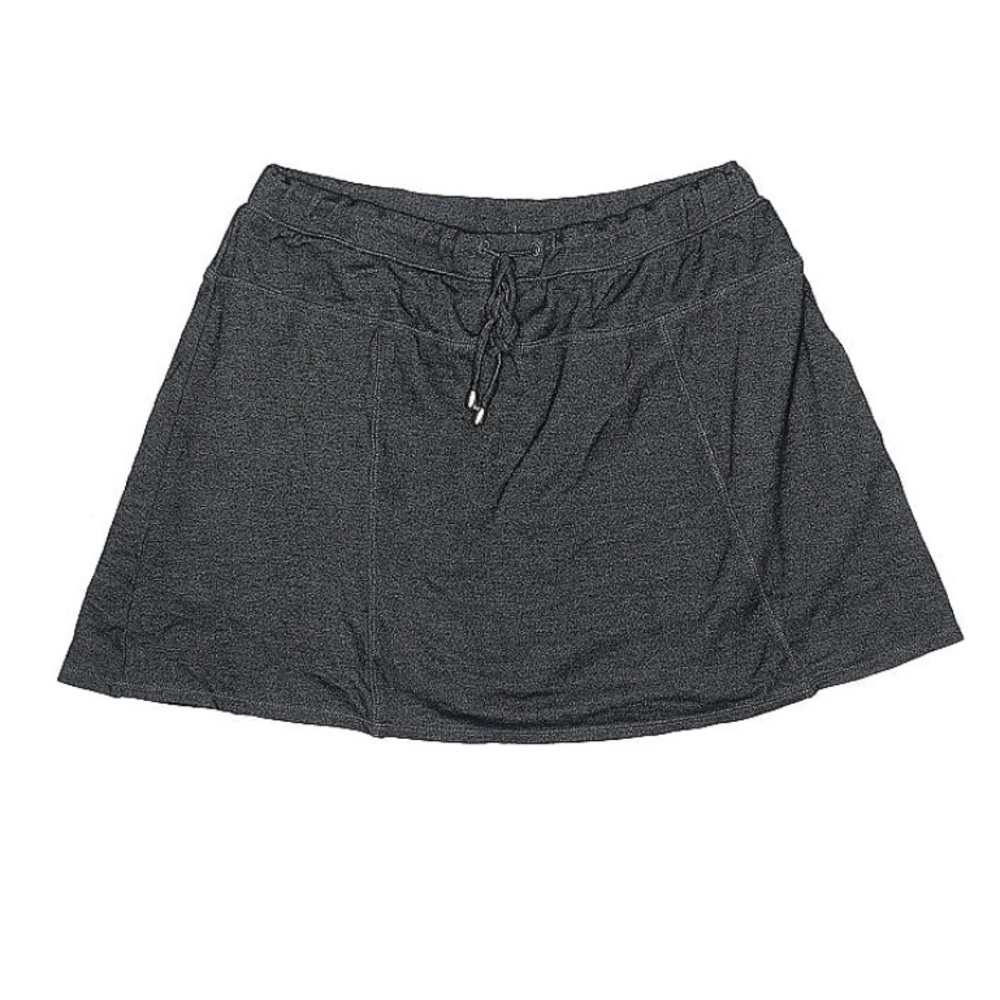 Green Tea Black Elastic Drawstring Waist Activewear Sport Athletic Skort size XL